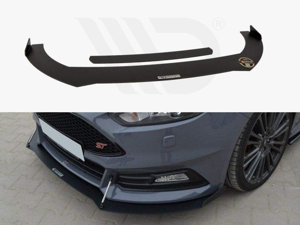 Front Racing Splitter V.2 Ford Focus 3 ST (Facelift) Maxton Design