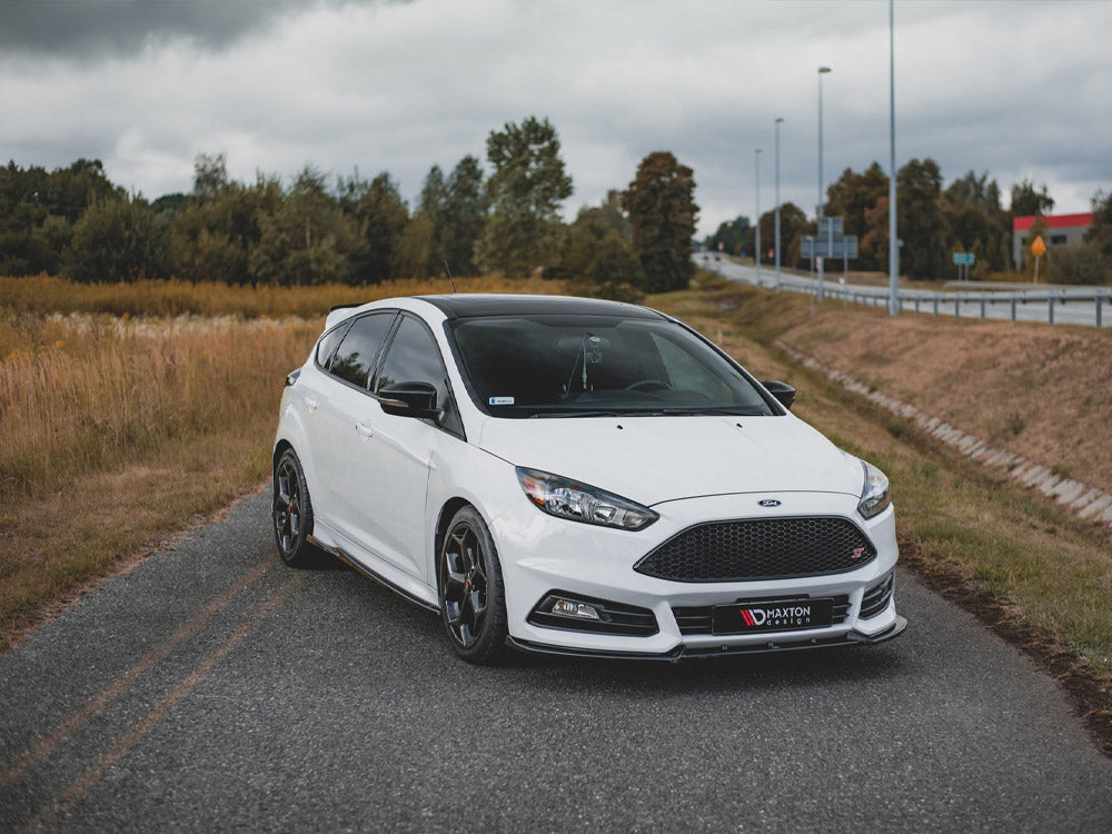 Front Splitter V4 Ford Focus ST MK3 Facelift 2015-2018 Maxton Design