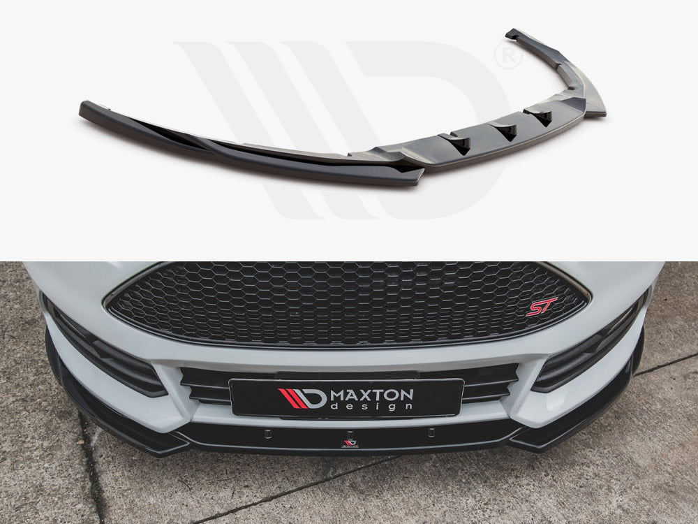 Front Splitter V5 Ford Focus ST MK3 Facelift 2015-2018 Maxton Design