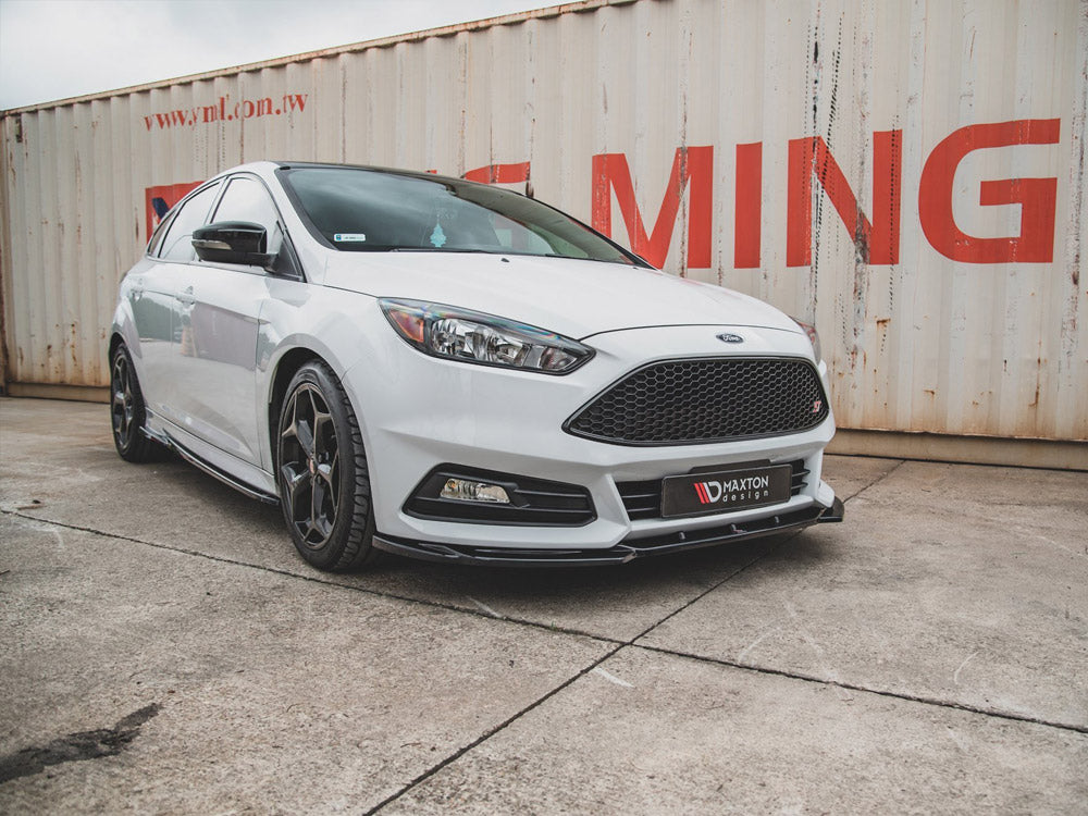 Front Splitter V5 Ford Focus ST MK3 Facelift 2015-2018 Maxton Design