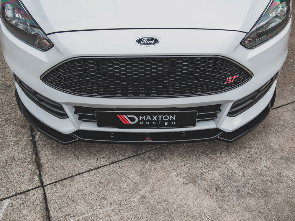 Front Splitter V5 Ford Focus ST MK3 Facelift 2015-2018 Maxton Design