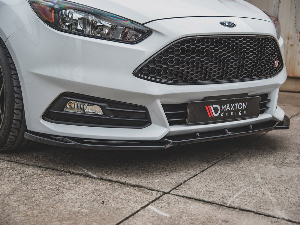 Front Splitter V5 Ford Focus ST MK3 Facelift 2015-2018 Maxton Design