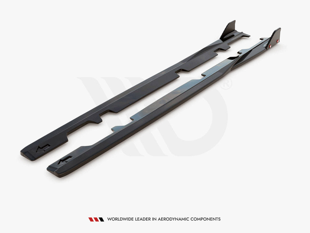 Side Skirts Diffusers V.2 + Flaps Ford Fiesta ST / ST-Line Mk8 Maxton Design