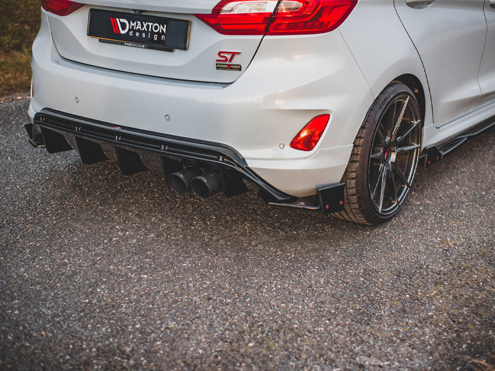 Rear Side Splitters V.4 + Flaps Ford Fiesta ST Mk8 Maxton Design