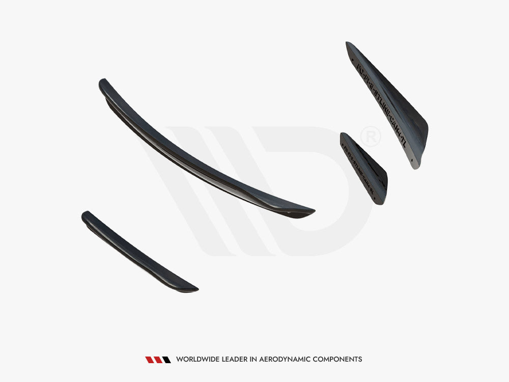 Front Bumper Wings (Canards) V.3 Ford Fiesta MK8 ST / St-line 2017- Maxton Design