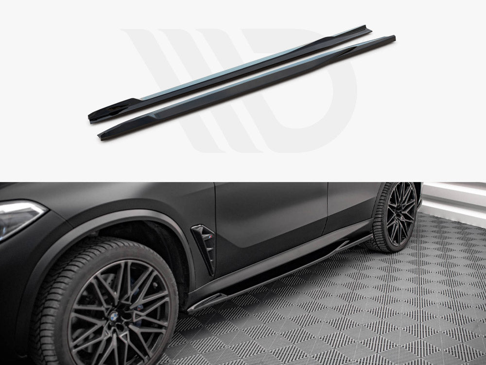 Side Skirts Diffusers Bmw X5M F95 2018- Maxton Design