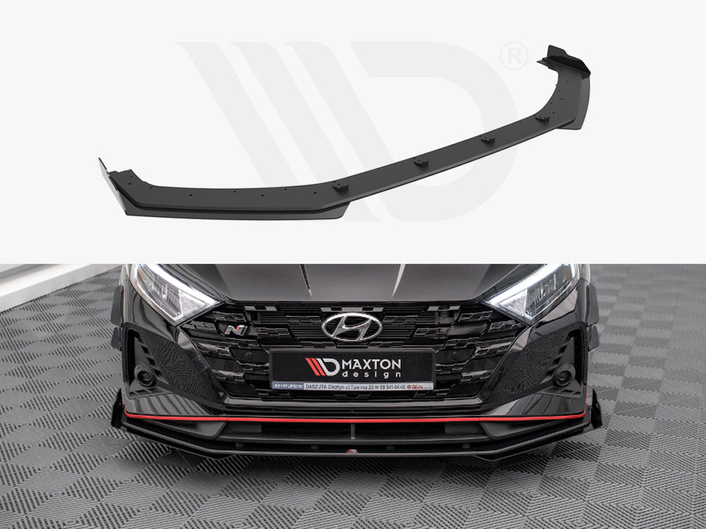 Street PRO Front Splitter V.1 (+flaps) Hyundai I20 N MK3 2020- Maxton Design