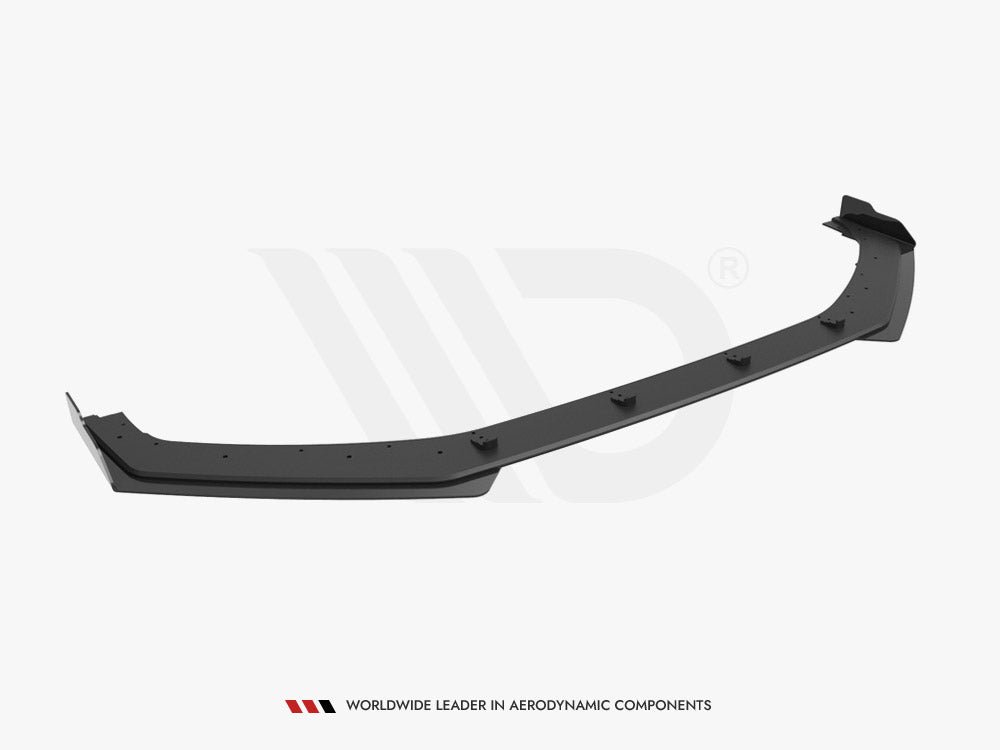 Street PRO Front Splitter V.1 (+flaps) Hyundai I20 N MK3 2020- Maxton Design