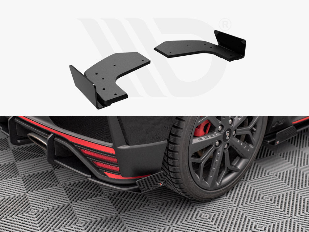 Street PRO Rear Side Splitters (+flaps) Hyundai I20 N MK3 2020- Maxton Design