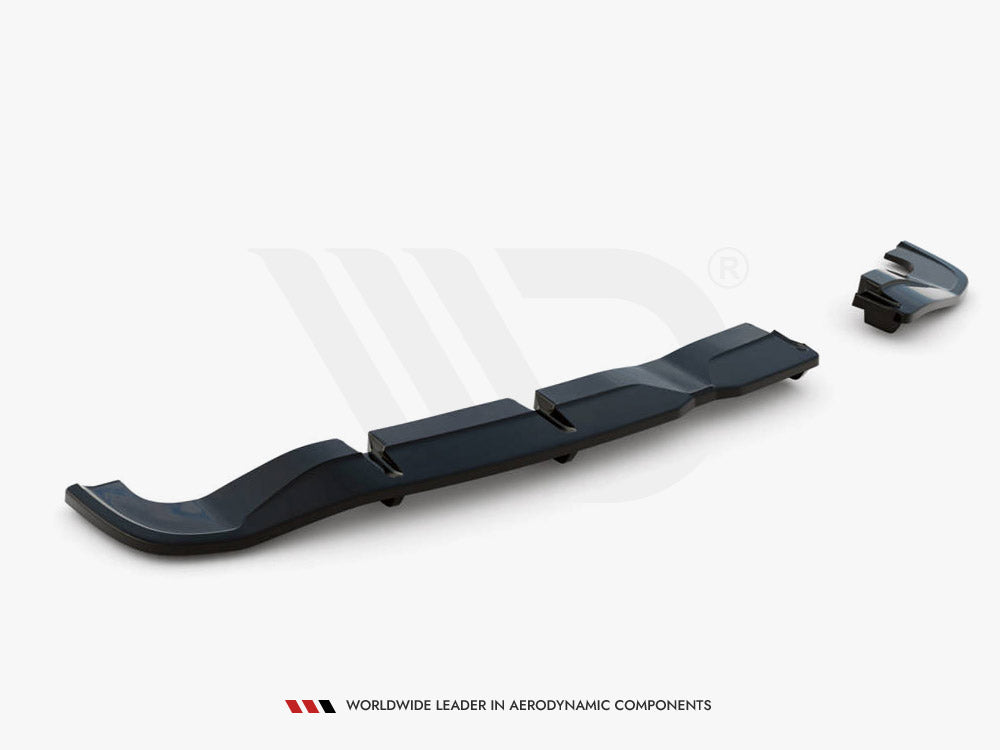 Central Rear Splitter (Vertical Bars) Hyundai I20 N Mk3 2020- Maxton Design