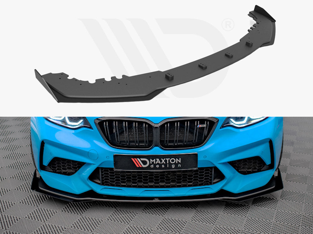 Street PRO Front Splitter V.1 (+flaps) Bmw M2 Competition F87 2018-2020 Maxton Design