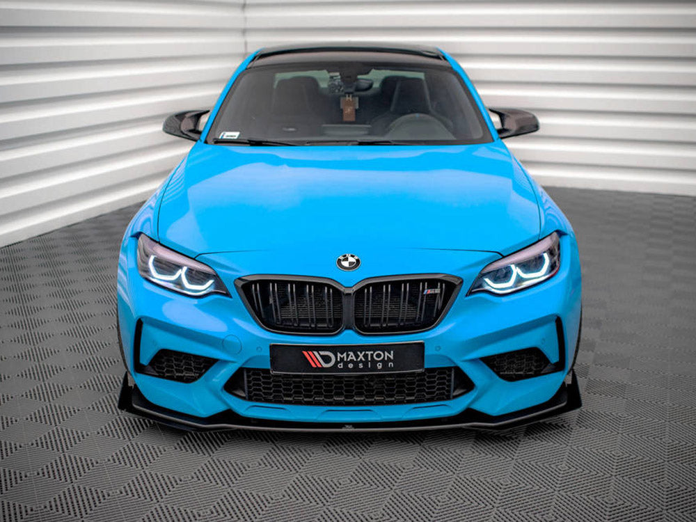 Street PRO Front Splitter V.1 (+flaps) Bmw M2 Competition F87 2018-2020 Maxton Design