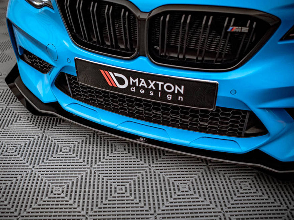 Street PRO Front Splitter V.1 (+flaps) Bmw M2 Competition F87 2018-2020 Maxton Design