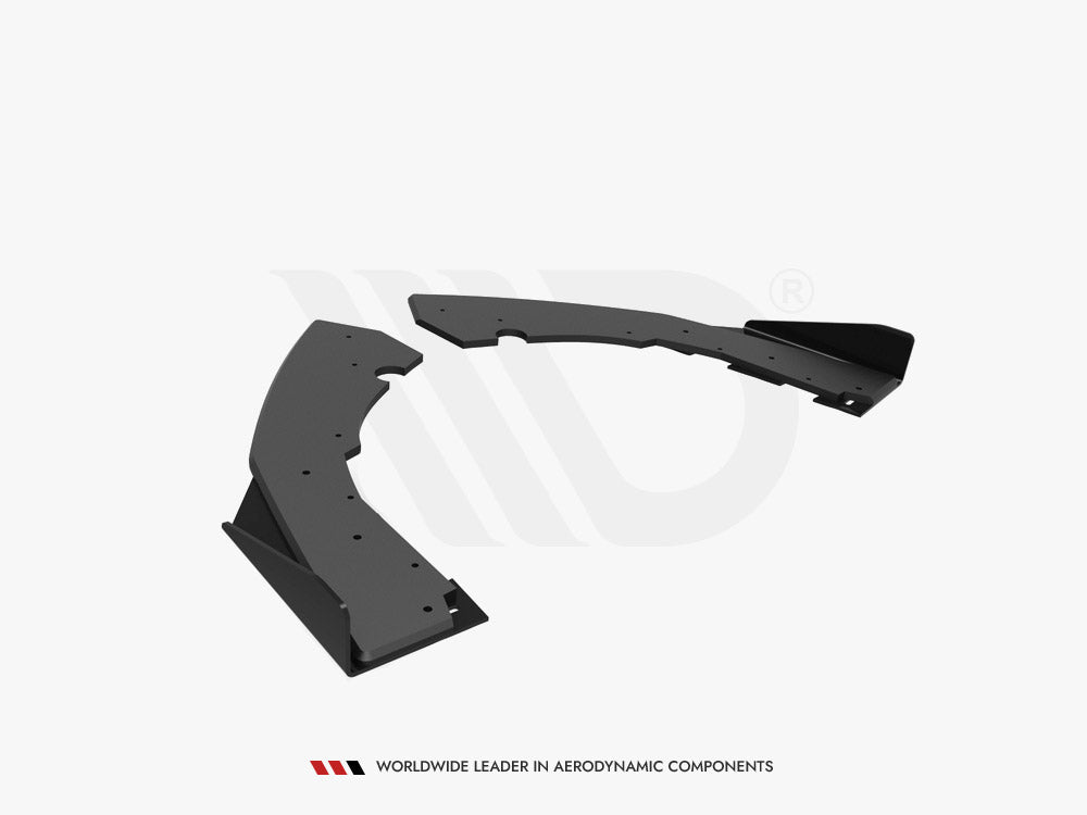 Street PRO Rear Side Splitters (+flaps) Bmw M2 F87 2016-2020 Maxton Design