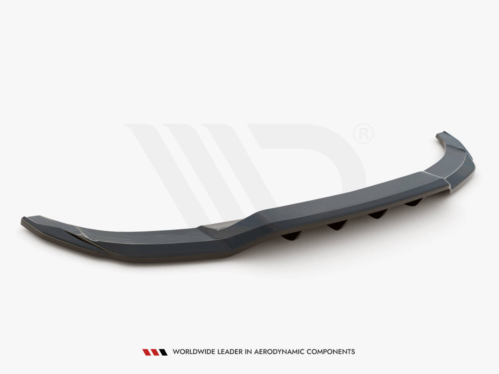 Central Rear Splitter (Vertical Bars) Audi A3 S-line Sportback 8Y 2020- Maxton Design