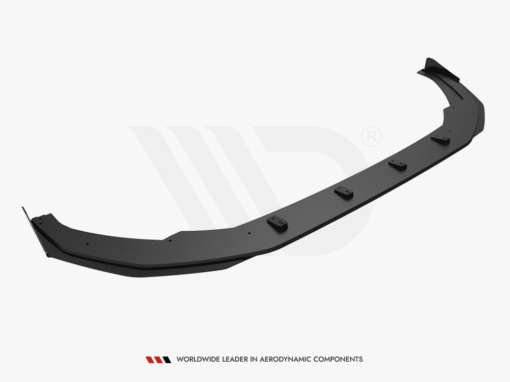 Street PRO Front Splitter V.1 (+flaps) Audi S3 / A3 S-line 8Y 2020- Maxton Design