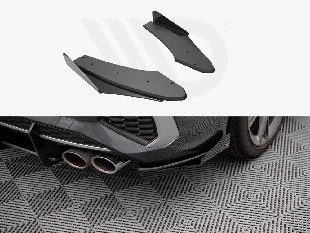 Street PRO Rear Side Splitters (+flaps) Audi S3 Sedan 8Y 2020- Maxton Design