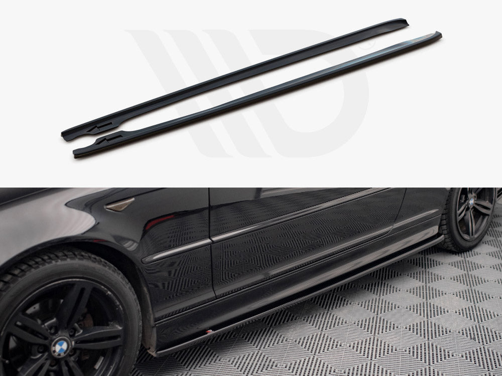 Side Skirts Diffusers V.2 Bmw 3 Coupe M-pack E46 1999-2005 Maxton Design