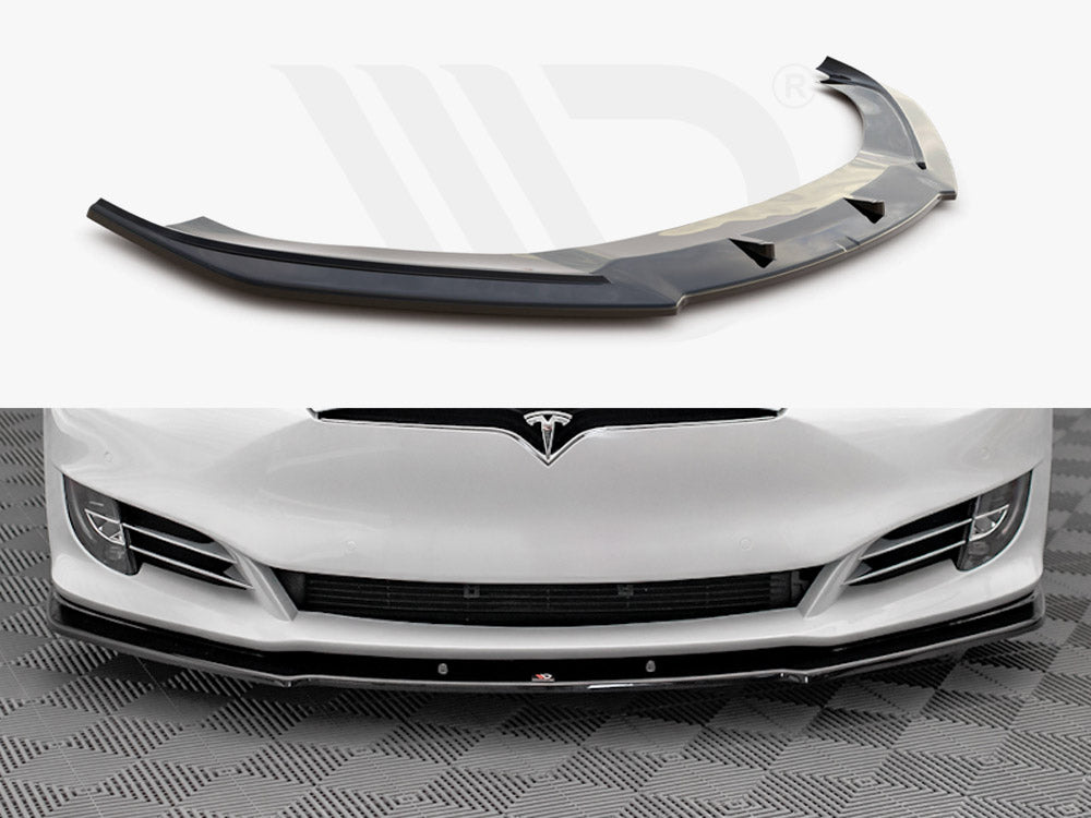 Front Splitter V.1 Tesla Model S Facelift Maxton Design