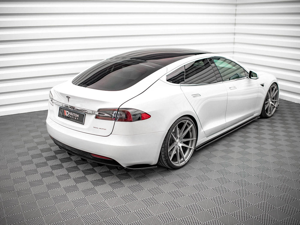 Rear Side Splitters Tesla Model S Facelift Maxton Design