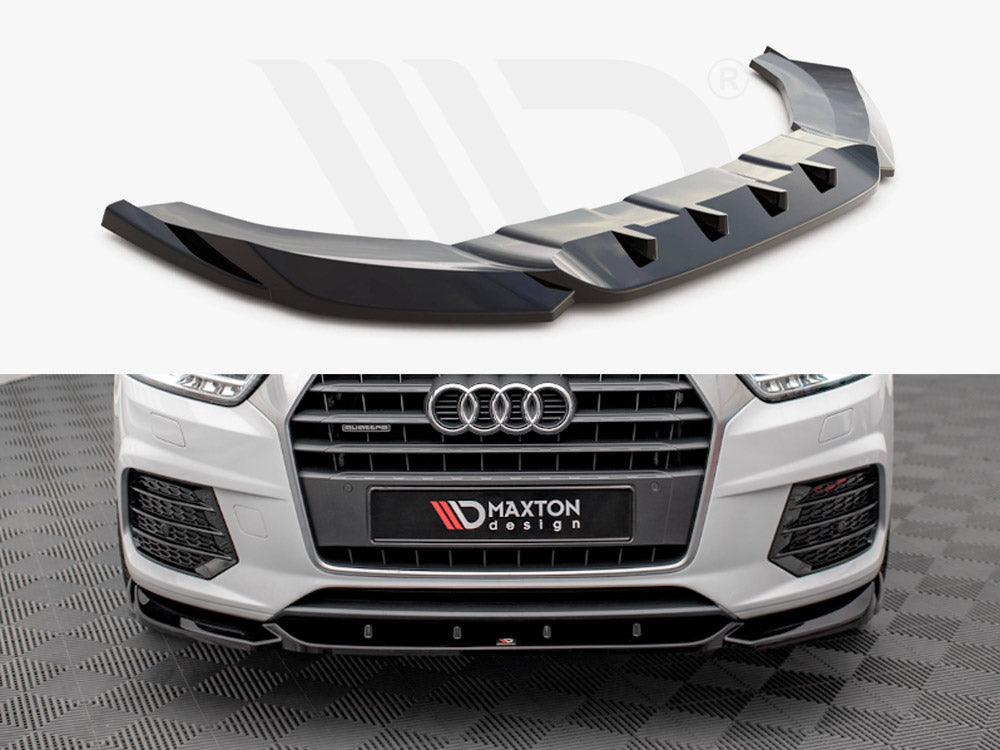 Front Splitter V.1 Audi Q3 8U Facelift 2014-2018 Maxton Design