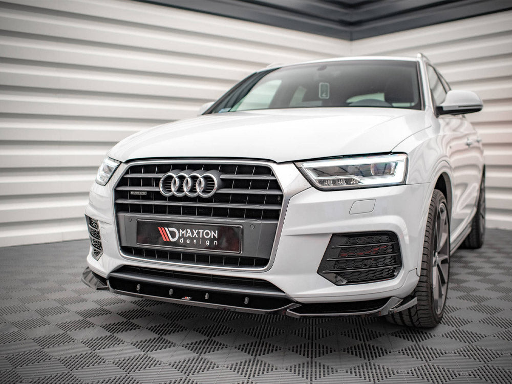 Front Splitter V.1 Audi Q3 8U Facelift 2014-2018 Maxton Design