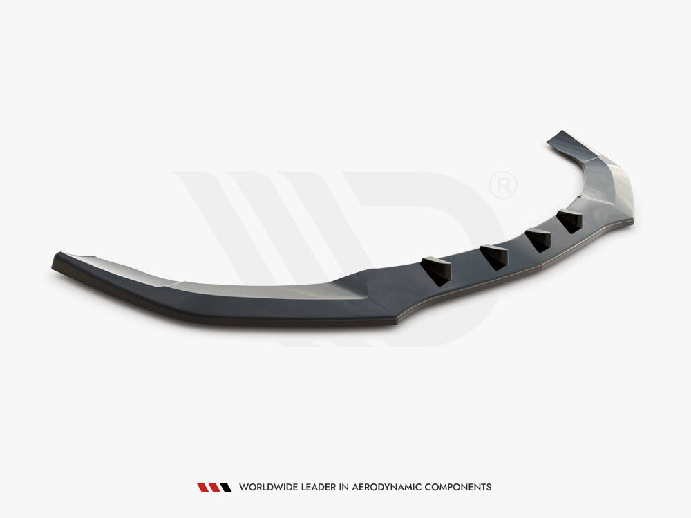 Front Splitter V.1 Mercedes E Amg-Line Sedan W212 Facelift 2012-2016 Maxton Design