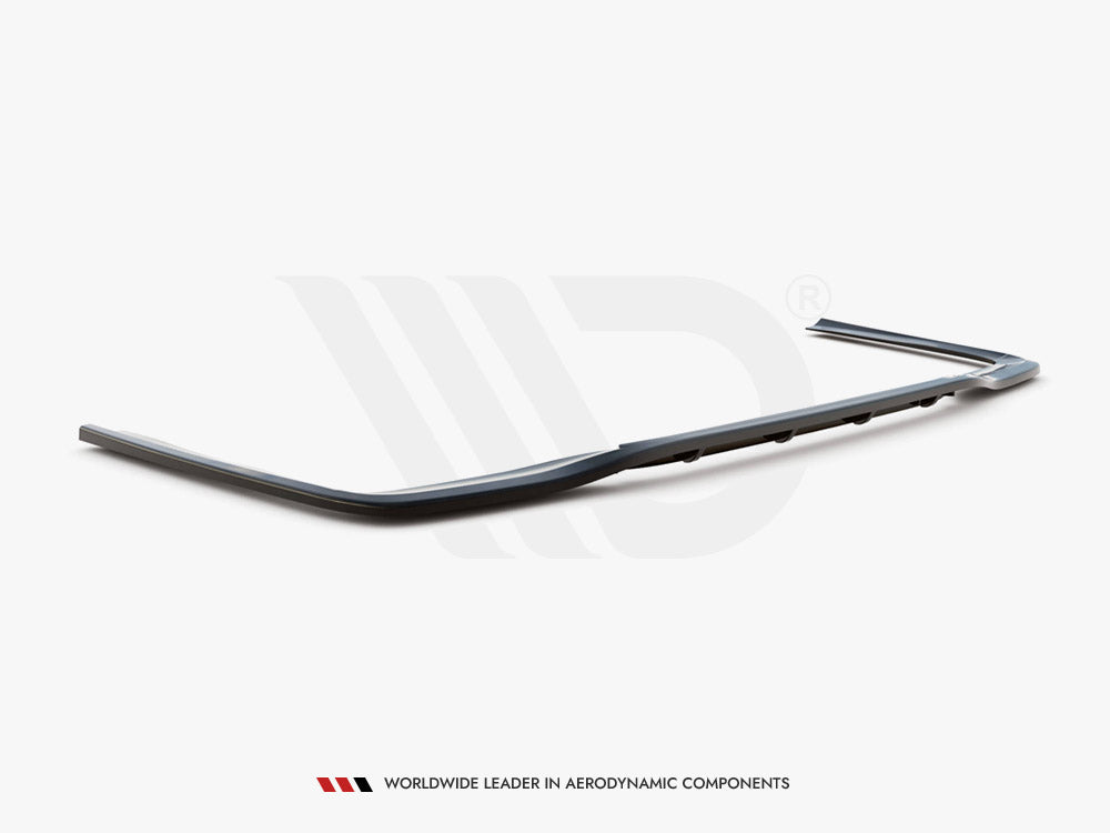 Central Rear Splitter (Vertical Bars) Mercedes E Amg-Line Sedan W212 Facelift 2012-2016 Maxton Design