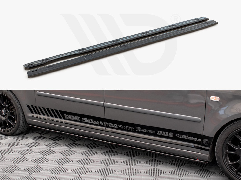 Side Skirts Diffusers VW Caddy Long MK3 Facelift 2010-2015 Maxton Design