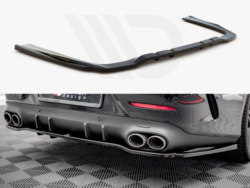 Central Rear Splitter (Vertical Bars) Mercedes AMG CLS 53 C257 Maxton Design