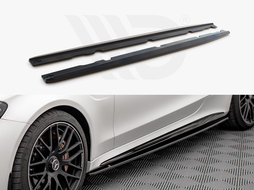 Side Skirts Diffusers V.1 Mercedes-AMG C 63AMG Coupe C205 Facelift Maxton Design