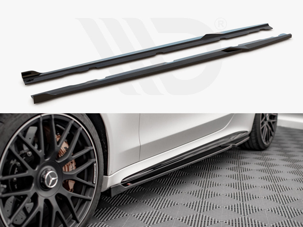 Side Skirts Diffusers V.2 Mercedes-AMG C 63AMG Coupe C205 Facelift Maxton Design