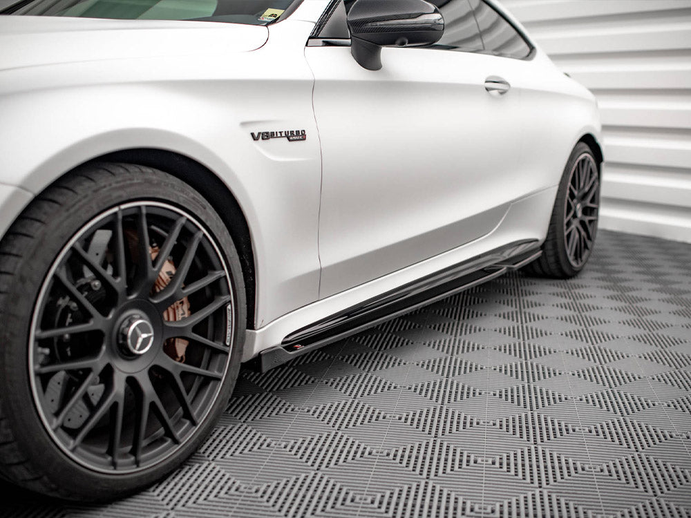 Side Skirts Diffusers V.2 Mercedes-AMG C 63AMG Coupe C205 Facelift Maxton Design