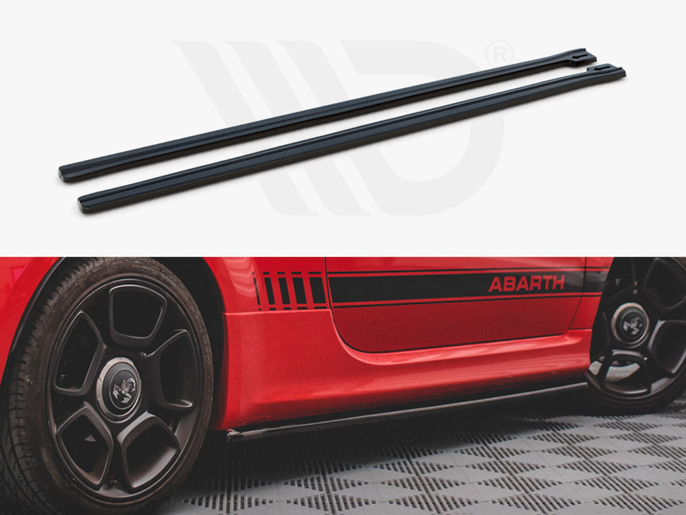 Side Skirts Diffusers Fiat 500 Abarth MK1 Facelift 2016-UP Maxton Design