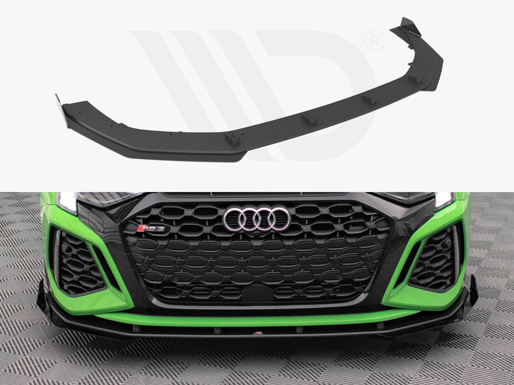 Street PRO Front Splitter V.1 + Flaps Audi RS3 8Y 2020- Maxton Design