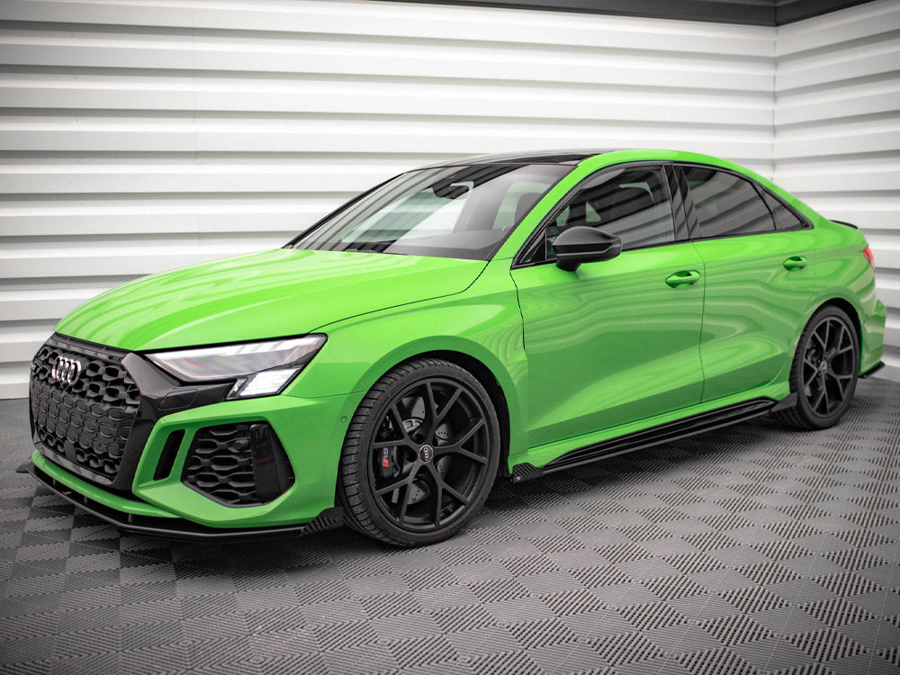 Street PRO Side Skirts Diffusers (+flaps) Audi RS3 Sedan 8Y 2020- Maxton Design