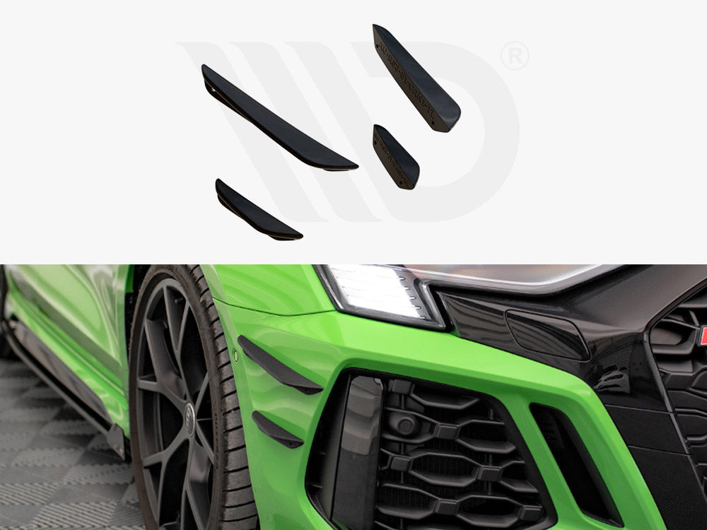 Front Bumper Wings (Canards) Audi RS3 8Y 2020- Maxton Design