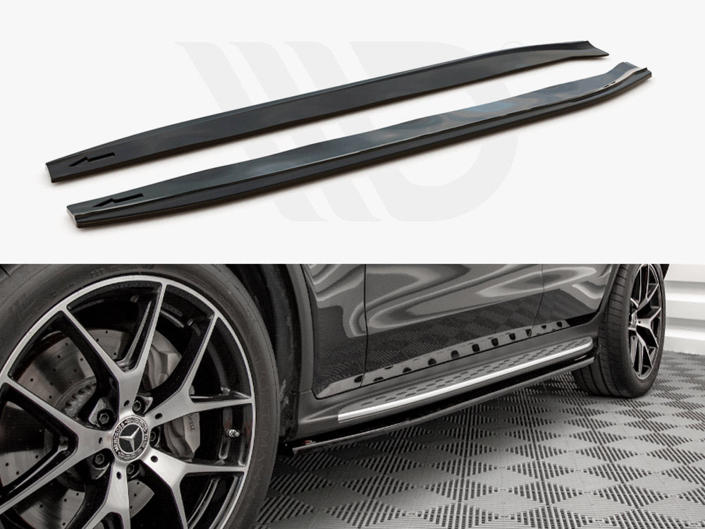 Side Skirts Diffusers Mercedes GLC Coupe Amg-line C253 Facelift 2019- Maxton Design