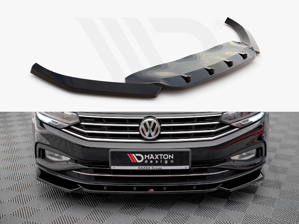 Front Splitter V.1 VW Passat B8 Facelift 2019- Maxton Design