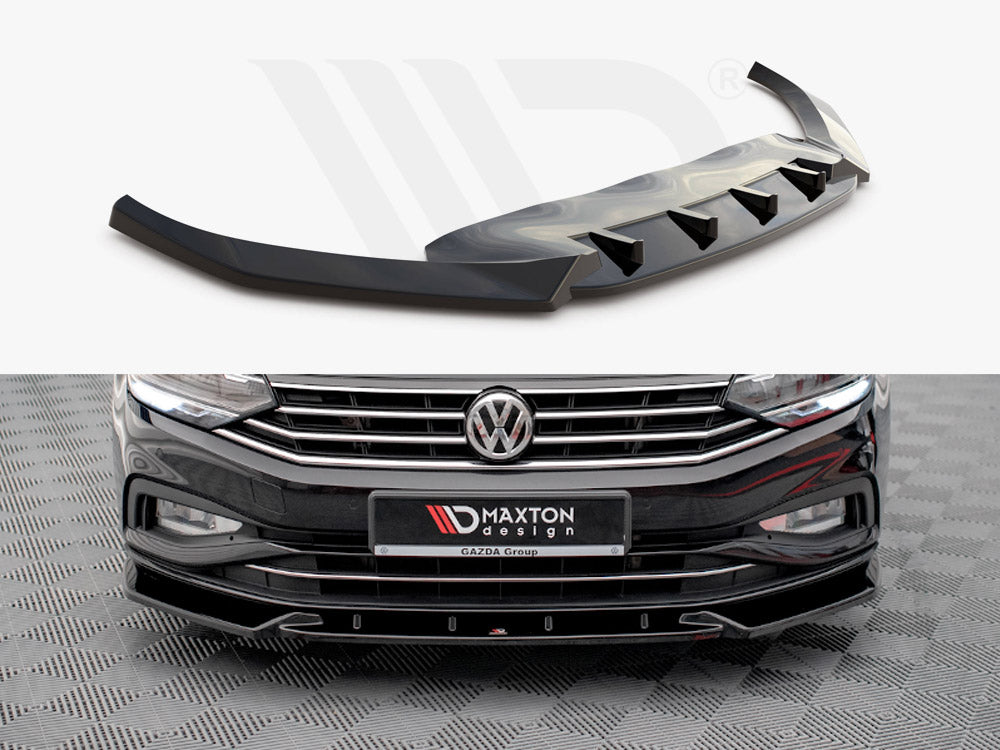 Front Splitter V.2 VW Passat B8 Facelift 2019- Maxton Design