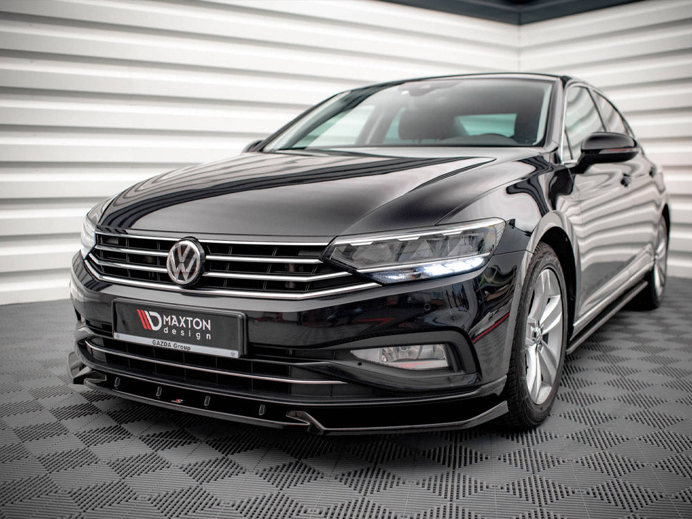 Front Splitter V.2 VW Passat B8 Facelift 2019- Maxton Design