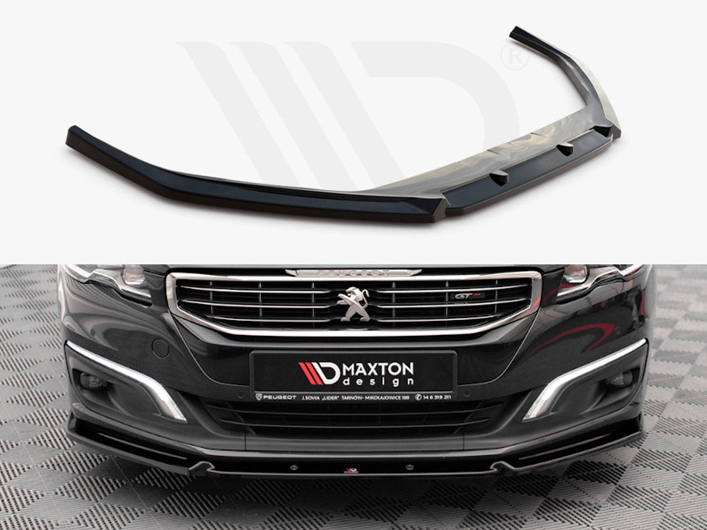 Front Splitter V.1 Peugeot 508 GT MK1 Facelift 2014-2018 Maxton Design