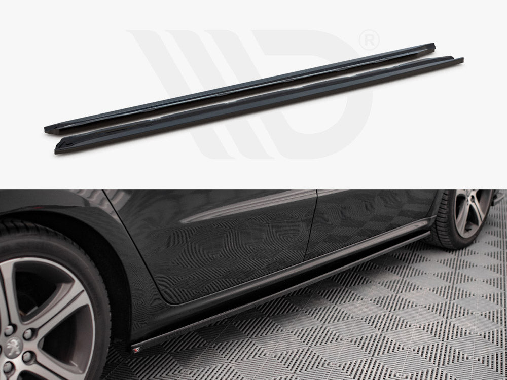 Side Skirts Diffusers Peugeot 508 GT MK1 Facelift 2014-2018 Maxton Design