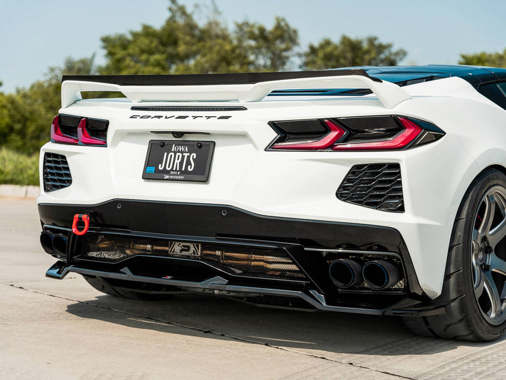 Central Rear Splitter Chevrolet Corvette C8 Maxton Design