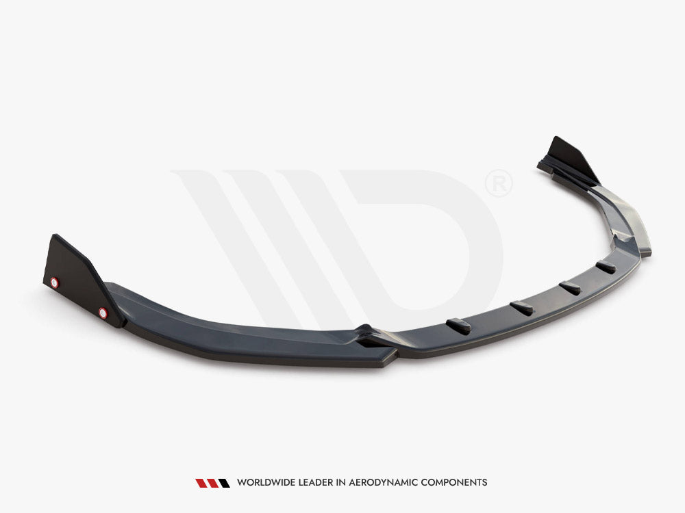 Front Splitter V.1 + Flaps Toyota Corolla GR Sport Hatchback XII Maxton Design