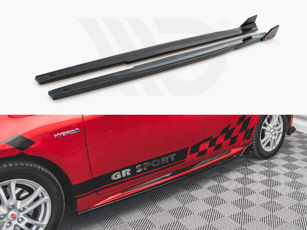 Side Skirts Diffusers V.1 + Flaps Toyota Corolla GR Sport Hatchback XII Maxton Design