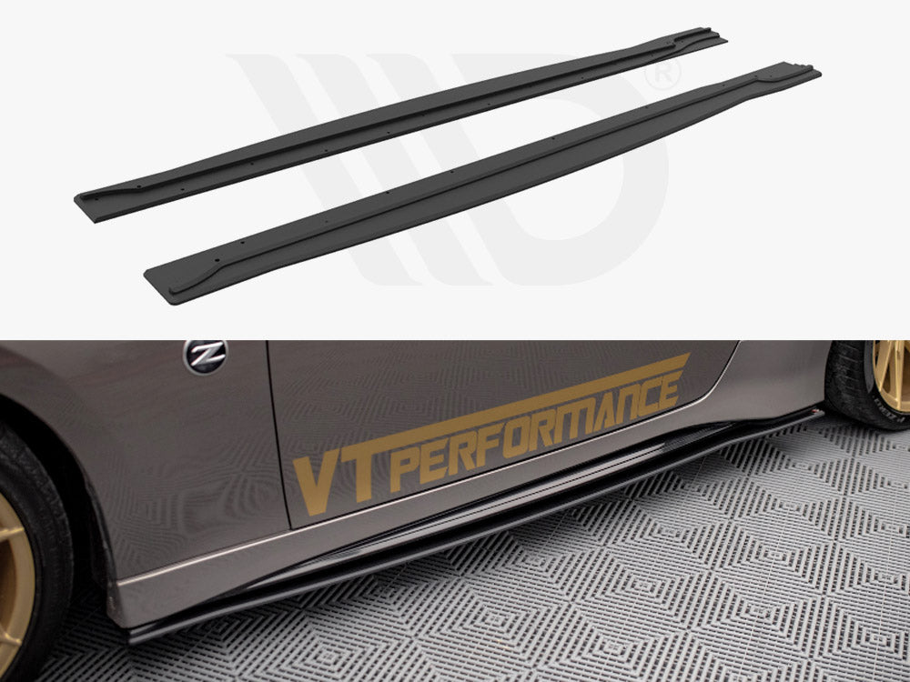 Street PRO Side Skirts Diffusers Nissan 370Z Nismo Facelift 2014-2020 Maxton Design