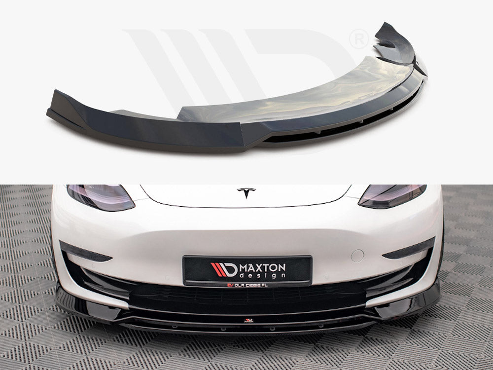 Front Splitter V.3 Tesla Model 3 2017- Maxton Design