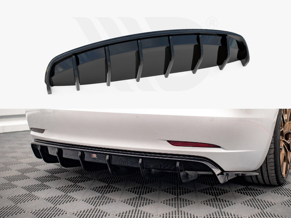 Rear Valance V.2 Tesla Model 3 2017- Maxton Design