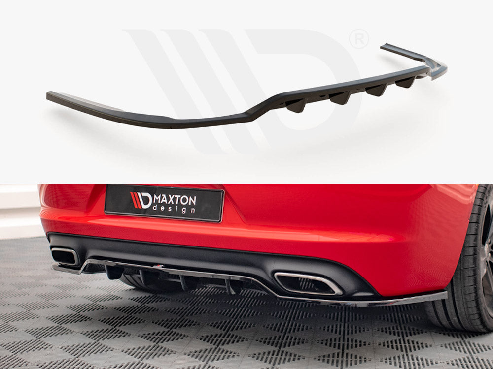 Central Rear Splitter (Vertical Bars) Dodge Charger RT Mk7 Facelift 2014- Maxton Design